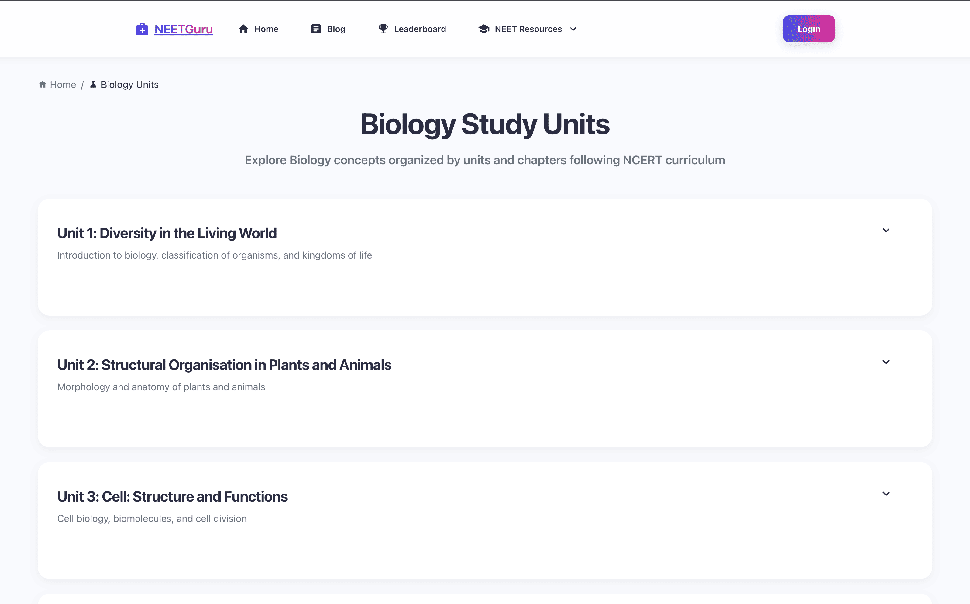 NEETGuru - Free NEET Mock Test Platform screenshot 2
